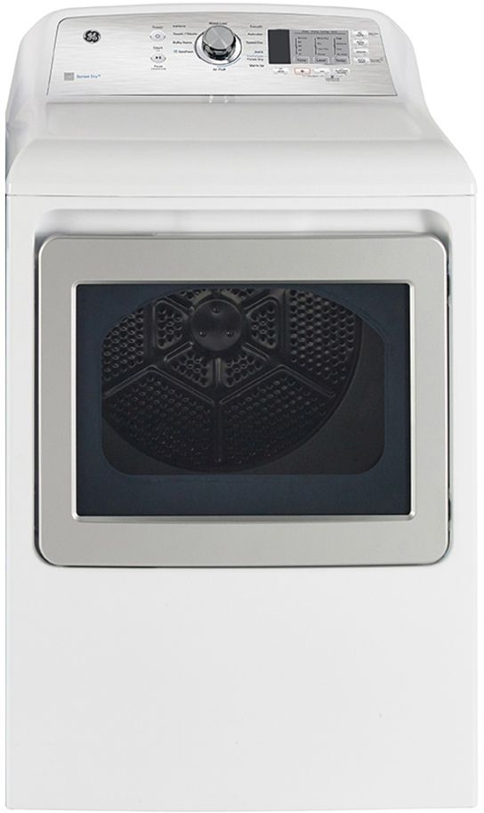 GE® 7.4 Cu. Ft. White Front Load Electric Dryer-0
