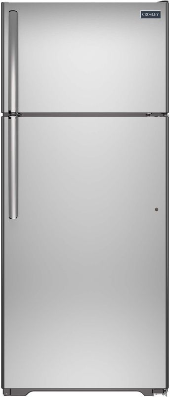 Crosley® 28 in. 17.5 Cu. Ft. Stainless Steel Top Freezer Refrigerator-0