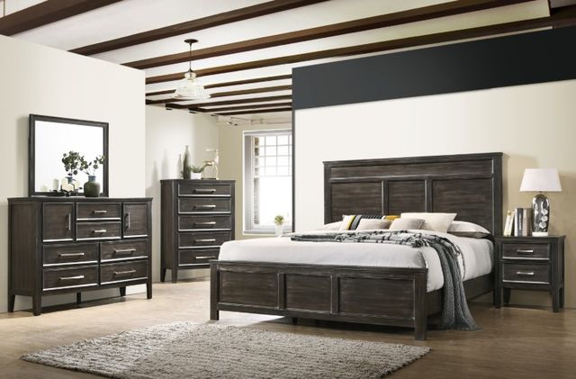 New Classic® Home Furnishings Andover 4-Piece Nutmeg King Bedroom Set-1
