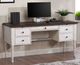 TEI Vintage Estate Antique White/Dark Knotty Oak Desk-0