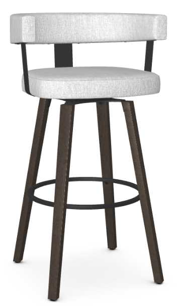 Amisco Customizable Fletcher Swivel Bar Stool Stubbe's