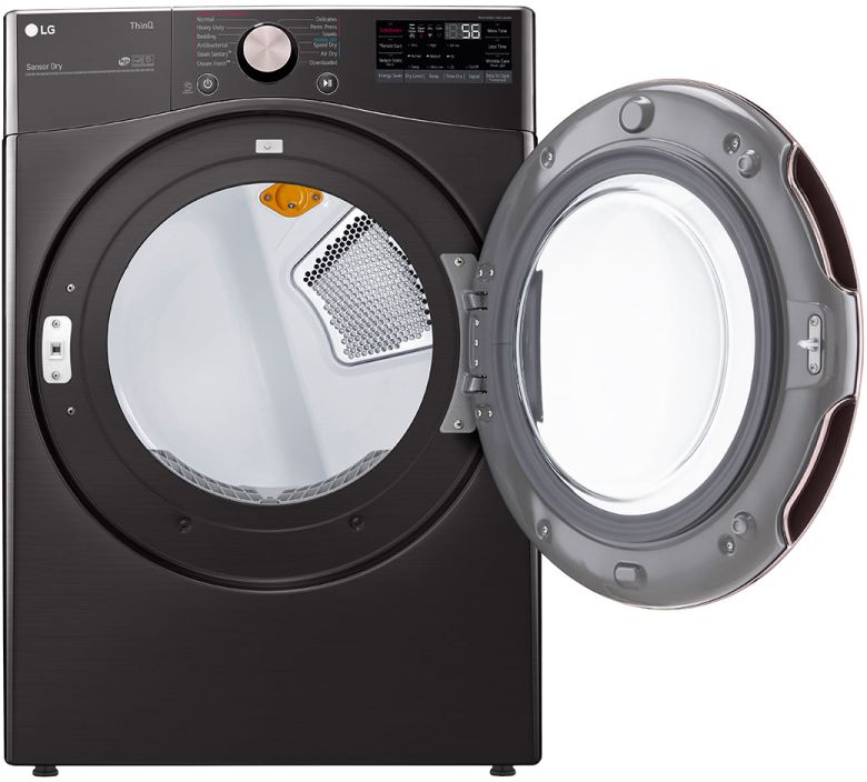 LG 7.4 Cu. Ft. Black Steel Front Load Gas Dryer