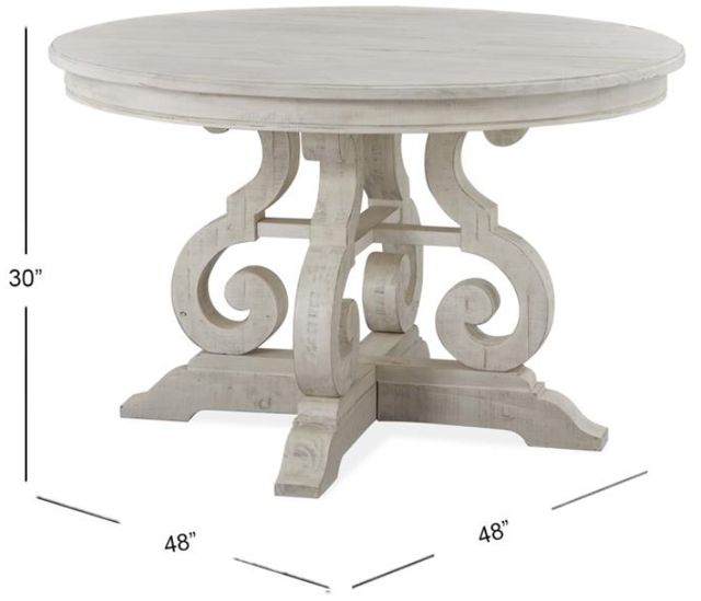 Magnussen Home® Bronwyn Alabaster 48" Round Dining Table-1