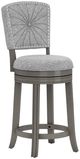 HH2 Home Santa Clara II Antique Gray/Ash Gray Swivel Bar Stool-0