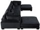 Homelegance® Traverse 6-Piece Black Modular Sectional with 2-Ottoman-2