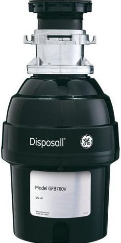 GE® 3/4 Horsepower Batch Feed Food Waste Disposer-Black-0