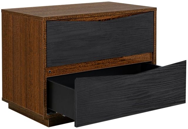 Michael Amini® Kayner Charcoal 2-Drawer Nightstand-2