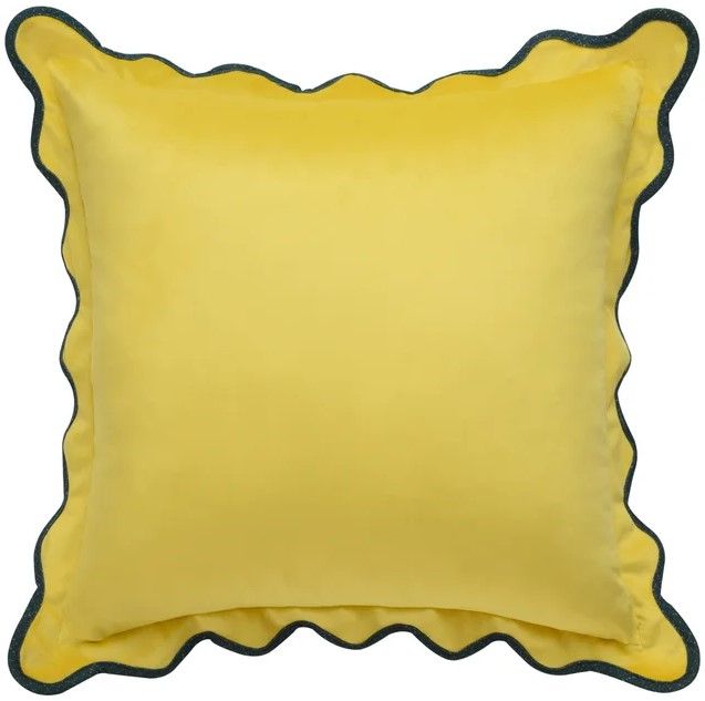 Stylecraft Tamara Day Yellow 22" Down Fill Designer Pillow-0