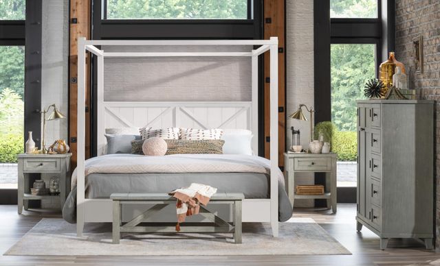 Legacy Classic XXX'S and OOO's Bellflower Wooden Bed Bench-2