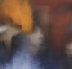 Stylecraft Night Street Abstract I Dark Blue/Dark Orange/Dark Yellow Wall Art-1