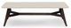 Natuzzi Editions Plettro White/Brown Ash Rectangular Coffee Table-0