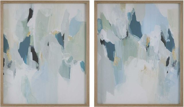 Uttermost® Seabreeze 2-Piece Abstract Framed Canvas Set-0