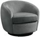 Elements International Chanel Bristo Grey Swivel Chair-0