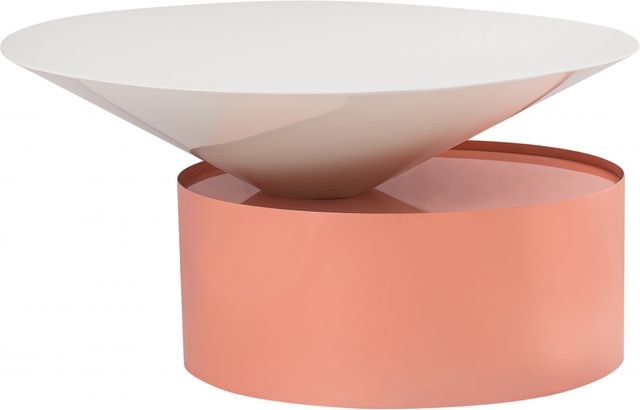 Meridian Furniture Damon White/Pink Coffee Table-0