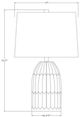Surya Sines White Table Lamp-2