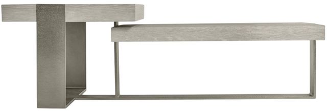 Bernhardt Tempo Larza Cocktail Table Satin Nickel Base-3