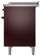 Ilve® Nostalgie II Series 48" Burgundy Pro Style Dual Fuel Range-2