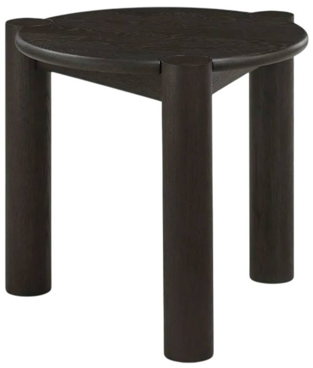 Moe's Home Collection Jack Brushed Dark Brown Side Table-0