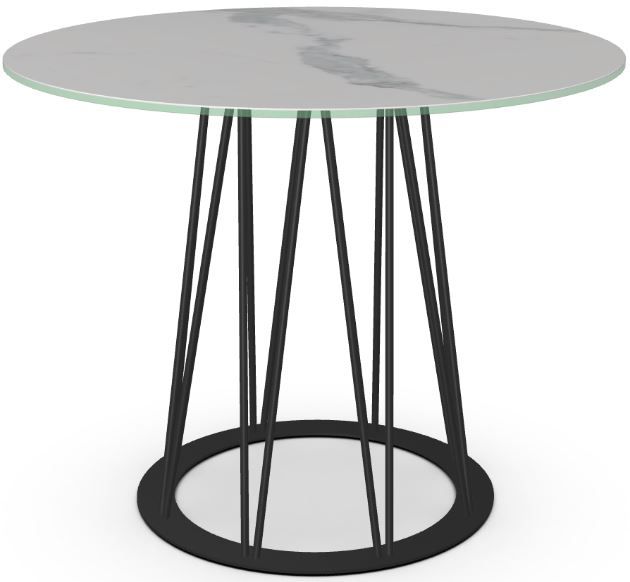 Amisco Customizable Calypso Italian Porcelain Dining Table with 39" Tabletop -0