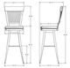 Amisco Customizable Annabelle Swivel Spectator Stool-1