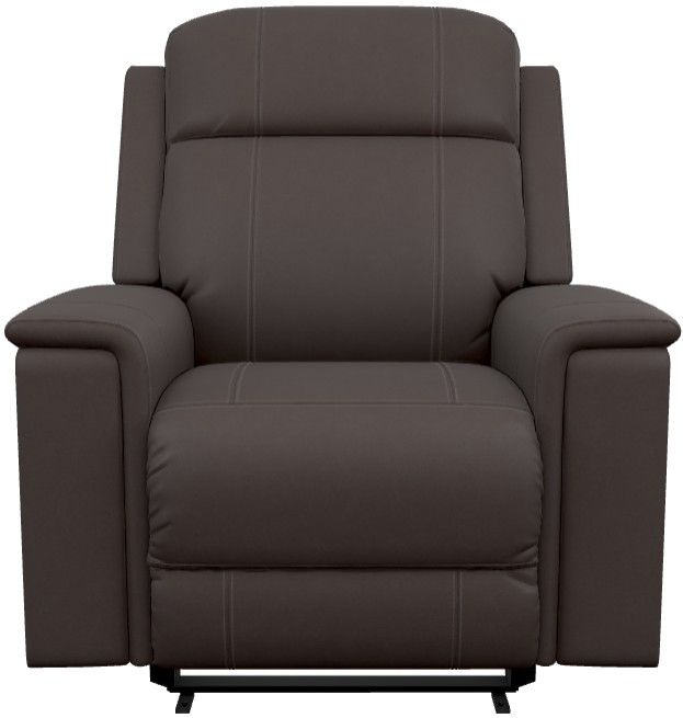 La-Z-Boy® Ace Chocolate Leather Power Wall Recliner with Headrest and Lumbar-1