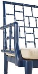 Furniture Classics Chippendale Dark Blue Square Back Chair-2