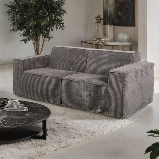 Furniture of America® Kimara Dark Gray Loveseat-1