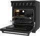 Thor Kitchen 30" Black Pro Style Electric Range with Precision Knob Control & Black Hardware-4
