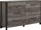 Signature Design by Ashley® Cazenfeld 4-Piece Black/Gray King Panel Bed Set-2
