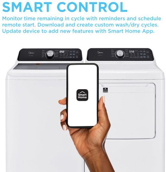 Midea® 4.4 Cu. Ft. White Agitator Top Load Washer-9