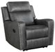 Homelegance® Kellen Smoky Gray Manual Recliner-0