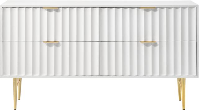 Meridian Furniture Modernist White Gloss Dresser | My Family Furniture &  Bedding | Grayslake, Illinois