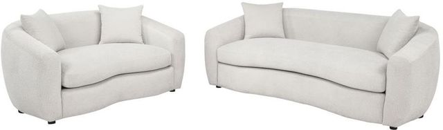 Coaster® Isabella 2-Piece Sand Fabric Upholstered Sofa Set-0