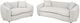 Coaster® Isabella 2-Piece Sand Fabric Upholstered Sofa Set-0