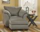 Signature Design by Ashley® Darcy 2-Piece Cobblestone Chair and Ottoman Set-3
