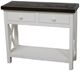 Million Dollar Rustic X Brace Brown/White Sofa Table-0