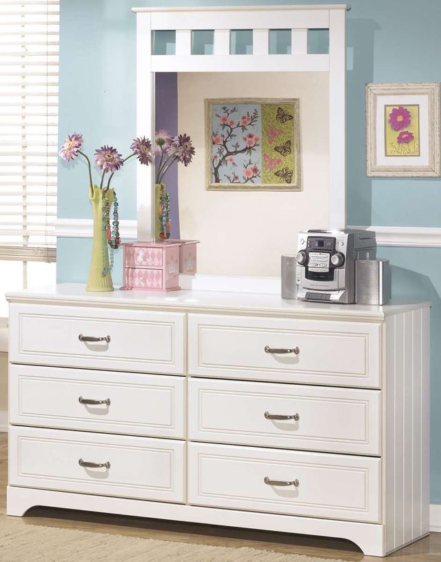 Signature Design by Ashley® Lulu 3-Piece White Full Panel Bed Set-3
