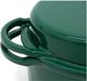 Big Green Egg® 5.2L Dark Green Enameled Cast Iron Oval Dutch Oven-3