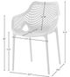 Meridian Furniture Mykonos White Plastic Outdoor Patio Dining Chair-4
