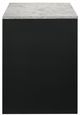 Crown Mark Rangley Black Writing Desk with White Surface-2