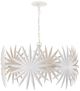 Currey & Company Bismarkia Gesso White Small Chandelier-0