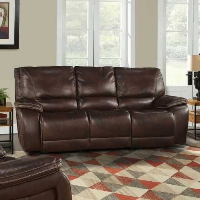 Parker House® Vail Burnt Sienna Power Reclining Sofa with Power Headrest-2