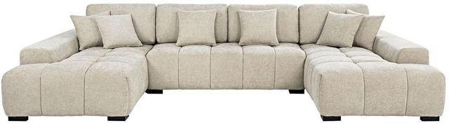 Coaster® Cannella 3-Piece Beige U-Shaped Sectional Sofa-3
