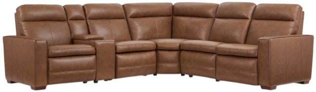 Flexsteel® Dutch Cortado Leather Power Reclining Sectional with Custom Layout Options-0