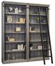 Martin Furniture Avondale 2-Piece Rustic Gray Bookcase-0