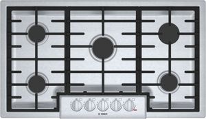  Bosch® 800 Series 36" Stainless Steel Gas Cooktop
