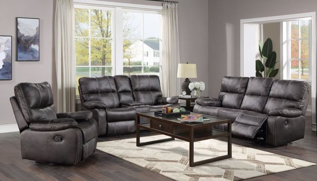 Emerald Home Jessie James Gray Power Reclining Sofa-1
