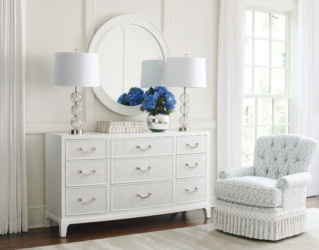 Lexington Home Avondale Silver Lake White Triple Dresser-1