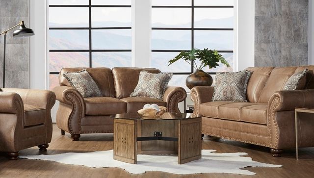 Hughes Furniture® 17400 Jetson Ginger Sofa-1