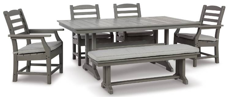 Visola 6 Piece Outdoor Seating - Gray Visola 6 Piece Outdoor Seating - Gray